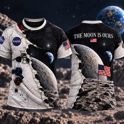 The Moon Is Ours AOP T-Shirt Sweatshirt Hoodie