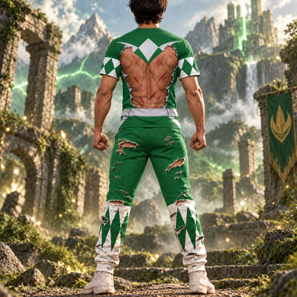 Mighty Morphin Power Rangers Green Ranger Six-Pack Abs T-Shirt Sweatshirt Hoodie Sweatpants