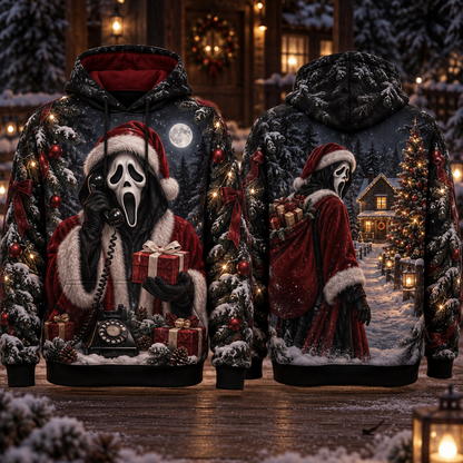 Christmas Scream AOP T-Shirt Sweatshirt Hoodie