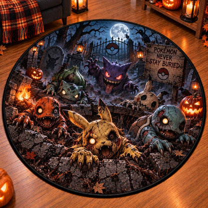 Halloween PKM Zombie 3D Illusion Custom Floor Mat