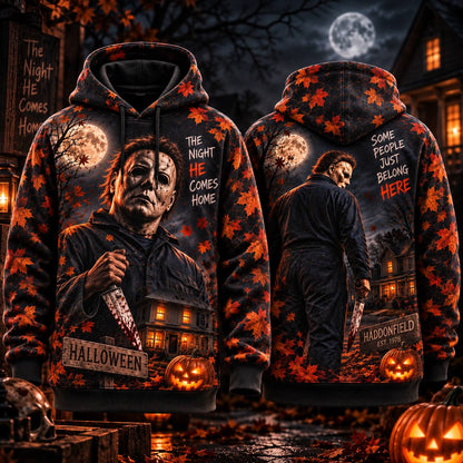 Halloween Michael Myers AOP T-Shirt Sweatshirt Hoodie