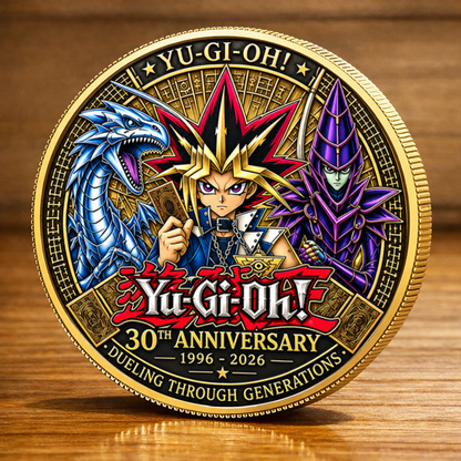 YGO 30th Anniversary Printed Commemorative Coin – Limited Edition Gaming Collector’s Coin