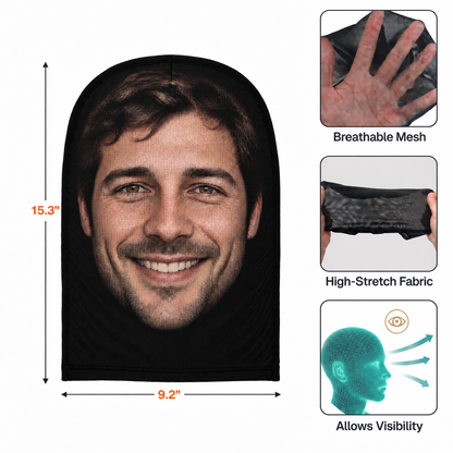 Halloween Custom Face Funny Costume Headwear - Personalized Balaclava Mask