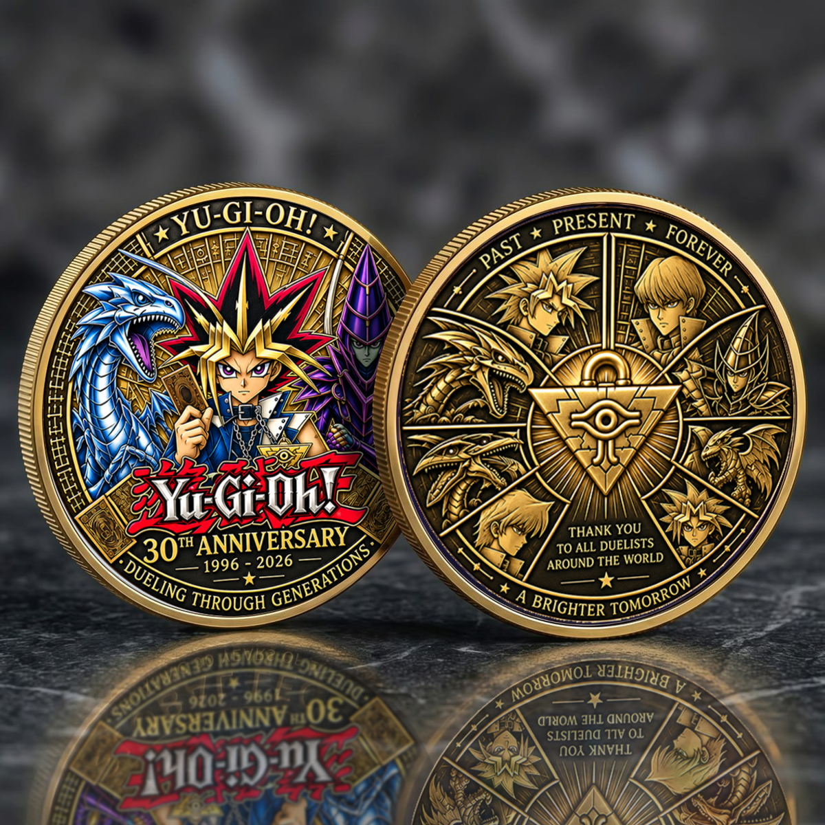 YGO 30th Anniversary Printed Commemorative Coin – Limited Edition Gaming Collector’s Coin