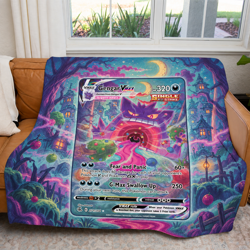 271/264 Gengar Vmax PKM Extended Artwork Pokemon Fleece Blanket
